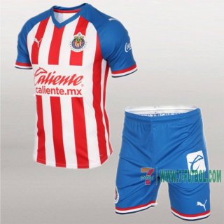 7-Futbol: Creacion De Primera Camiseta Cd Guadalajara Niños 2019-2020