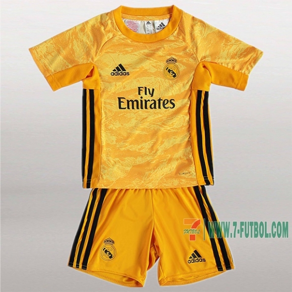 7-Futbol: Creador De Camiseta Real Madrid Portero Niños Amarilla 2019-2020