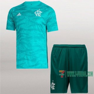 7-Futbol: Original Camiseta Flamengo Fc Portero Niños Azul 2019-2020