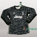 7-Futbol: Editar Camiseta Futbol Juventus Turin Portero Manga Larga Hombre Negra 2019-2020