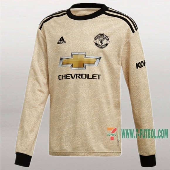 7-Futbol: Personalizar Segunda Camiseta Futbol Manchester United Manga Larga Hombre 2019-2020