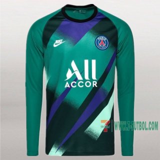 7-Futbol: Crea Tu Camiseta Del Paris Saint Germain-Psg Portero Hombre Verde Oscuro 2019-2020