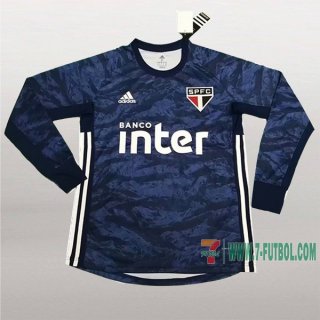 7-Futbol: Personalizados De Camiseta Futbol Sao Paulo Fc Portero Manga Larga Hombre Azul Oscuro 2019-2020