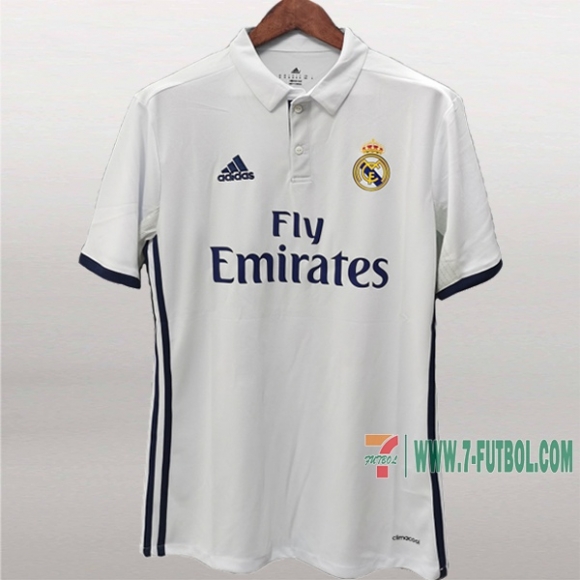 7-Futbol: Personaliza Tu Camiseta Retro Del Real Madrid 1ª Equipacion 2016-2017 7-Futbol: Personaliza Tu Camiseta Retro Del Real Madrid 1ª Equipacion 2016-2017