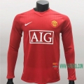7-Futbol: Creacion De Camiseta Retro Del Manchester United Manga Larga 1ª Equipacion 2007-2009