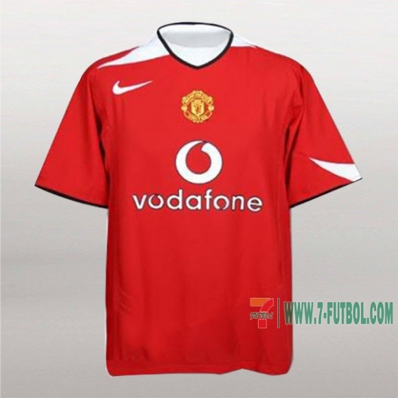 7-Futbol: Personalizadas Camiseta Retro Del Manchester United 1ª Equipacion 2004-2006 7-Futbol: Personalizadas Camiseta Retro Del Manchester United 1ª Equipacion 2004-2006