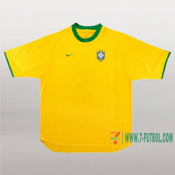 7-Futbol: Personalizada Camiseta Retro Del Brasil 1ª Equipacion 2000