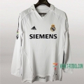 7-Futbol: Crea Tu Camiseta Retro Del Real Madrid Manga Larga 1ª Equipacion 2005-2006