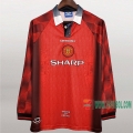 7-Futbol: Disenos De Camiseta Retro Del Manchester United Manga Larga 1ª Equipacion 1996