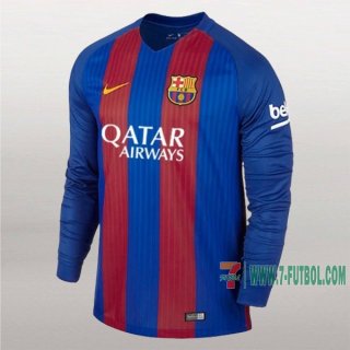 7-Futbol: Crear Camiseta Retro Del Fc Barcelona Manga Larga 1ª Equipacion 2016-2017