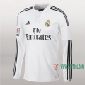 7-Futbol: Disenos De Camiseta Retro Del Real Madrid Manga Larga 1ª Equipacion 2014-2015