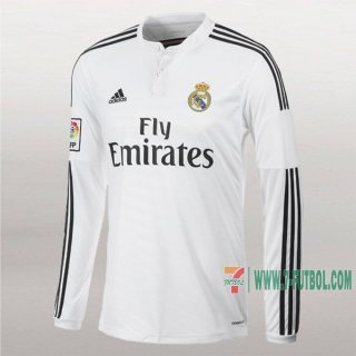 7-Futbol: Disenos De Camiseta Retro Del Real Madrid Manga Larga 1ª Equipacion 2014-2015