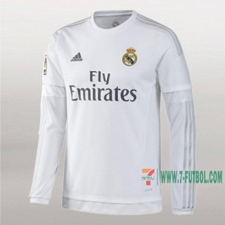 7-Futbol: Crear Camiseta Retro Del Real Madrid Manga Larga 1ª Equipacion 2015-2016