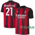 7-Futbol: Compras Nueva Primera Camiseta Del Ac Milan Ibrahimovic #21 2020-2021