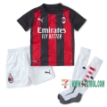 7-Futbol: La Nueva Primera Camiseta Ac Milan Niño 2020-2021 Personalizadas