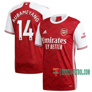 7-Futbol: La Nueva Primera Camiseta Del Arsenal Aubameyang #14 2020-2021
