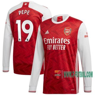7-Futbol: Las Nuevas Primera Camiseta Futbol Arsenal Manga Larga Pepe #19 2020-2021