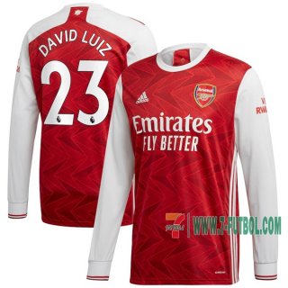 7-Futbol: Compras Nueva Primera Camiseta Futbol Arsenal Manga Larga David Luiz #23 2020-2021