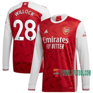 7-Futbol: La Nueva Primera Camiseta Futbol Arsenal Manga Larga Willock #28 2020-2021