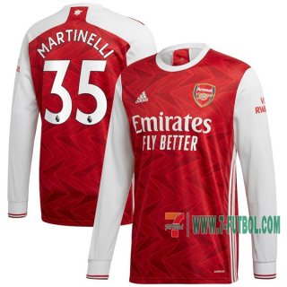 7-Futbol: Las Nuevas Primera Camiseta Futbol Arsenal Manga Larga Martinelli #35 2020-2021