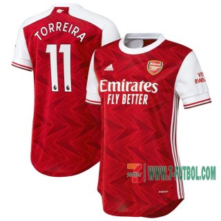 7-Futbol: Compras Nueva Primera Camisetas Arsenal Torreira #11 Mujer 2020-2021