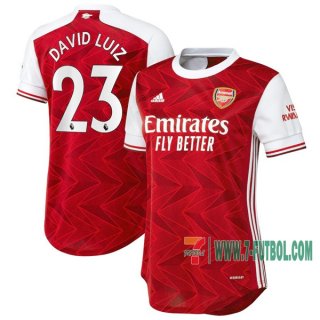 7-Futbol: Las Nuevas Primera Camisetas Arsenal David Luiz #23 Mujer 2020-2021