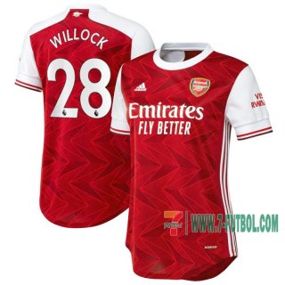 7-Futbol: Compras Nueva Primera Camisetas Arsenal Willock #28 Mujer 2020-2021