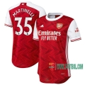 7-Futbol: Nuevas Primera Camisetas Arsenal Martinelli #35 Mujer 2020-2021