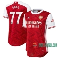 7-Futbol: Las Nuevas Primera Camisetas Arsenal Saka #77 Mujer 2020-2021
