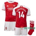 7-Futbol: La Nueva Primera Camiseta Arsenal Aubameyang #14 Niño 2020-2021