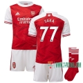7-Futbol: Las Nuevas Primera Camiseta Arsenal Saka #77 Niño 2020-2021