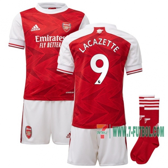 7-Futbol: Compras Nueva Primera Camiseta Arsenal Lacazette #9 Niño 2020-2021