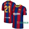7-Futbol: La Nueva Primera Camiseta Del Barcelona Fc Frenkie De Jong #21 2020-2021