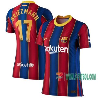 7-Futbol: La Nueva Primera Camisetas Barcelona Fc Antoine Griezmann #17 Mujer 2020-2021