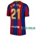 7-Futbol: Las Nuevas Primera Camiseta Barcelona Fc Frenkie De Jong #21 Niño 2020-2021