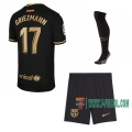 7-Futbol: La Nueva Segunda Camiseta Barcelona Fc Antoine Griezmann #17 Niño 2020-2021