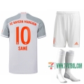 7-Futbol: La Nueva Segunda Camiseta Bayern Munich Leroy #10 Niño 2020-2021