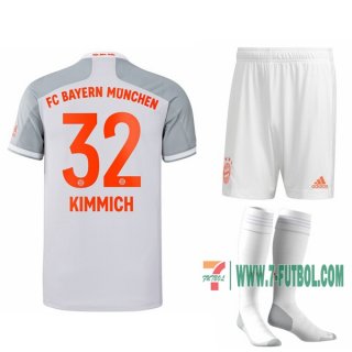 7-Futbol: La Nueva Segunda Camiseta Bayern Munich Joshua Kimmich #32 Niño 2020-2021