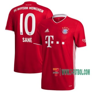 7-Futbol: Las Nuevas Primera Camiseta Del Bayern Munich Leroy Sané #10 2020-2021