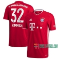 7-Futbol: Nuevas Primera Camiseta Del Bayern Munich Joshua Kimmich #32 2020-2021