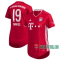 7-Futbol: Compras Nueva Primera Camisetas Bayern Munich Alphonso Davies #19 Mujer 2020-2021