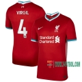 7-Futbol: Compras Nueva Primera Camiseta Del Liverpool Virgil Van Dijk #4 2020-2021