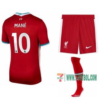 7-Futbol: Las Nuevas Primera Camiseta Liverpool Sadio Mane #10 Niño 2020-2021