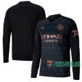 7-Futbol: Las Nuevas Segunda Camiseta Futbol Manchester City Manga Larga 2020-2021 Personalizadas