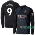 7-Futbol: Las Nuevas Segunda Camiseta Futbol Manchester City Manga Larga G.Jesus #9 2020-2021