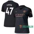 7-Futbol: Compras Nueva Segunda Camisetas Manchester City Foden #47 Mujer 2020-2021