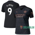 7-Futbol: Nuevas Segunda Camisetas Manchester City G.Jesus #9 Mujer 2020-2021