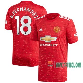 7-Futbol: Las Nuevas Primera Camiseta Del Manchester United Bruno Fernandes #18 2020-2021