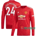 La Nueva Primera Camiseta Futbol Manchester United Manga Larga Timothy Fosu-Mensah #24 2020-2021