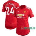 7-Futbol: Compras Nueva Primera Camisetas Manchester United Timothy Fosu-Mensah #24 Mujer 2020-2021